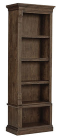 Hekman Wellington Estates Office Executive Left Bookcase - Solid Wood Bookshelf w/Adjustable Shelves & Floor Levelers, Classic Wooden Bookcase, Premium Office and Home Library Book Storage Furniture