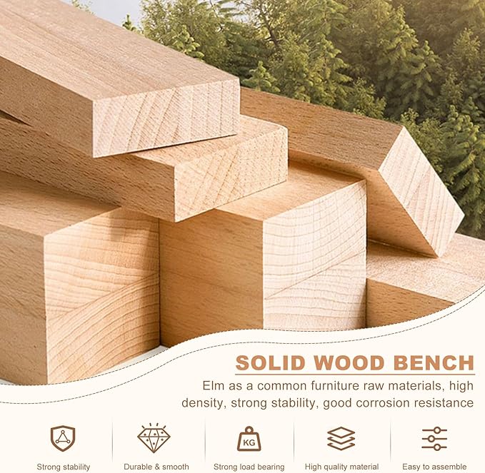 Farmhouse Solid Wood Bench: Long Rustic Indoor Narrow Wooden Bench for Entryway,Living Room, Dining Room,End of Bed,Hallway (63" Lx10 Wx18 H)
