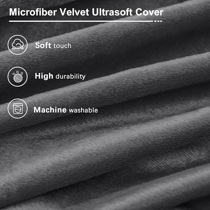 Bean Bag Chairs for Adults - Giant Bean Bag Chair Convertible Bean Bag Bed - Beanbag Chair with Micro Fiber Cover/Furniture Foam Filler - Floor Couch Sofa in Bedroom Dorm Room - Queen Charcoal