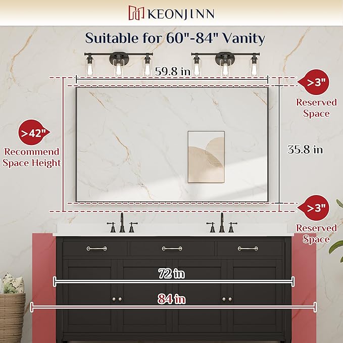 Keonjinn Gold 60 x 36 Inch Brushed Gold Metal Framed Rectangular Wall Mirror