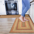 Kingston Jute Braided Rug 2x3' Multicolor – Braided Indoor Entryway Rug, Also Ideal to Use in Kitchen and Bathroom