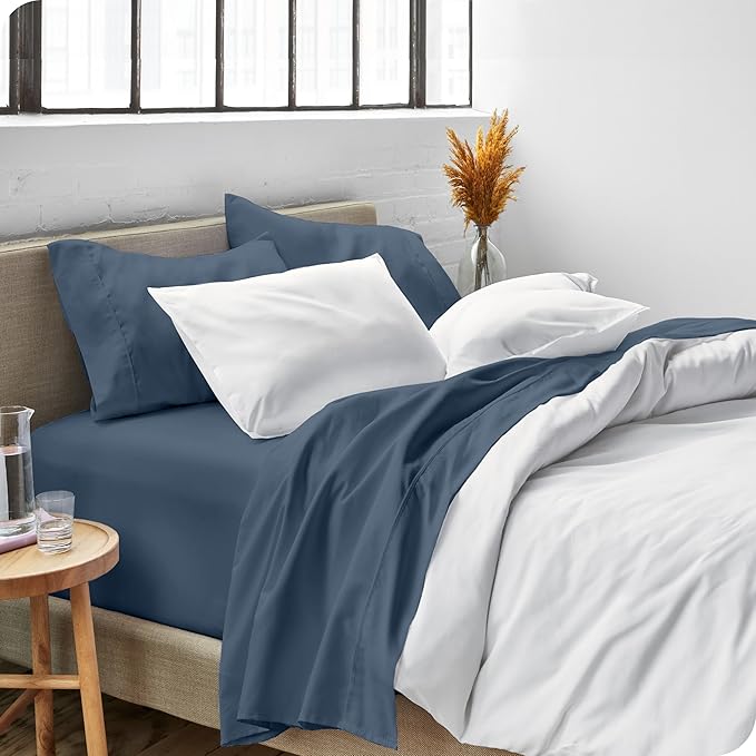 Bare Home Twin XL Sheet Set - College Dorm Size - Luxury 1800 Ultra-Soft Microfiber Twin Extra Long Bed Sheets - Deep Pockets - Easy Fit - Extra Soft - 3 Piece Set - Bed Sheets (Twin XL, Bering Sea)