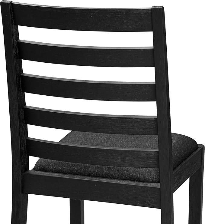 X12X1-006-24 - 13-piece Modern Dining Room Table Set a Rectangular Dining Table and 12 Black Polyester Fabric Stackable Chair, 39x120 Inch, Wire Brushed Black