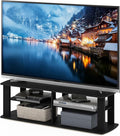 Furinno 11191BK THE Entertainment Center TV Stand, Black