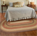 Homespice Gingerbread Jute Brown 8x10' Braided Oval Area Rugs for Living Room, Bedroom and Dining Room. Pet Friendly. Decor Styles- Farmhouse Rug, Rustic, Vintage, Primitive, Country, Boho Rug