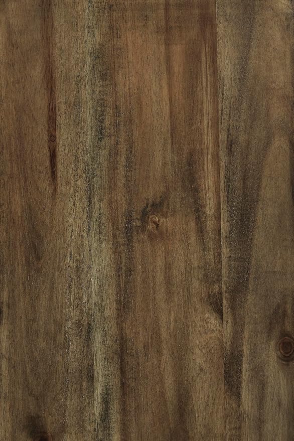 Signature Design by Ashley Moriville Rustic Farmhouse 36" Counter Height Dining Extension Table, Brown