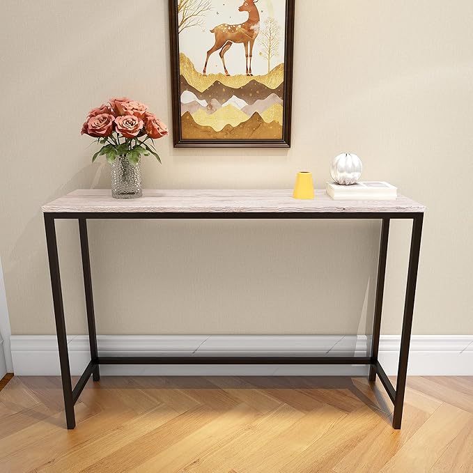 Console Table for Entryway Narrow Sofa Tables Entryway Table Rustic Narrow Entrance Console Table Front Door Console Table Accent Table for Living Room Entryway Corridor Hallway Natural Wood Color