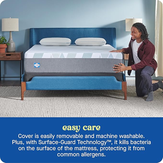 Sealy Dreamlife 14” Foam Mattress-in-a-Box, Full, SealyComfort Gel Memory Foam, SealySupport Transition Foam, Machine Washable Cover