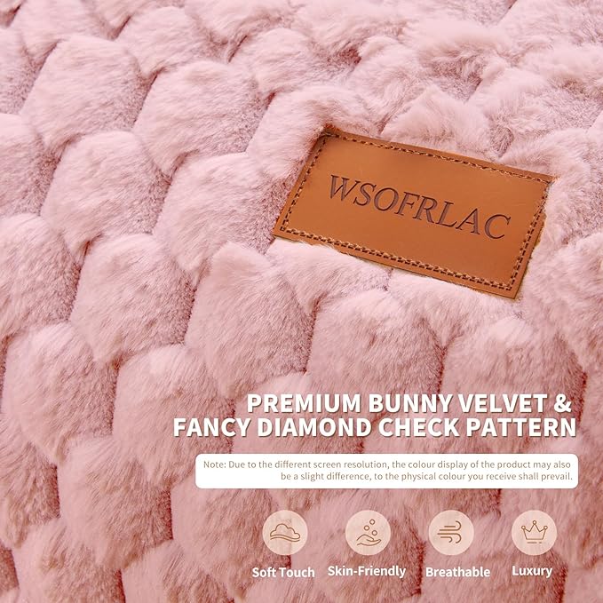 Bedroom Bean Bags Chair with Foot Stool, Comfy Reading Chair with Filler, Soft Faux Fur Pink Bean Bag Chair Lazy Beanbag Chairs for Adults, Gaming Bean Bag Chair