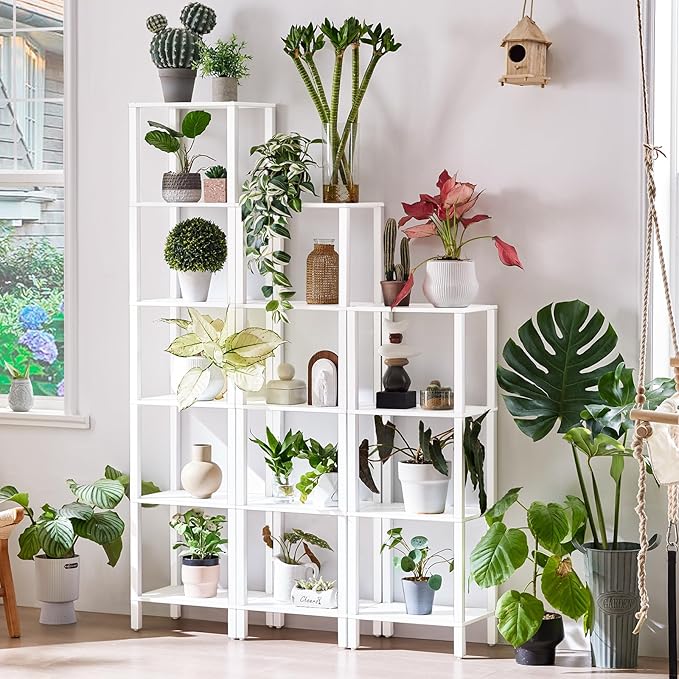 66in Tall Bookshelf 6-Tier Small Narrow Bookcase, Skinny Book Shelf for Small Space, Farmhouse Slim Shelf with Storage, Wood Freestanding Display Thin Bookshelves for Living Room, Office, White