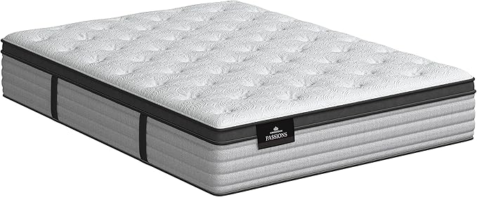 Kingsdown Passions Imagination Pillow Top Mattress, Queen, Extra Plush, Fabric, Multi-color