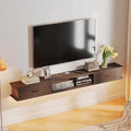 Floating TV Stand with 2 Doors,47'' Wall-Mounted TV Console,Floating TV Cabinet,Floating Console Shelf,Wall Mounted TV Cabinet(Walnut)