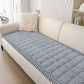 Smiry Couch Cover for Dogs Washable, Non Slip Fuzzy Pet Couch Covers for 3 Cushion Sofa Pet Friendly, Thick Soft Sofa Slipcovers Cushion Protector (Grey, 27.6" x 82.7")
