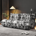 Bean Bag Chairs for Adults, BeanBag Reading Chair Memory Foam Couch 3-Seater, Floor Chair Soft Teddy Material, Comfy Reading Nook Chairs for Bedroom Living Room Office (Ink Painting)