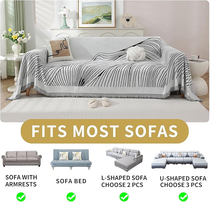 Non Slip Sofa Covers Couch Covers for 3 Cushion Couch Sofa Pet Friendly Washable Couch Covers for Sofa, Soft Thick Sectional Couch Covers L Shape Furniture Protector for Kids, Dogs 71" X118"