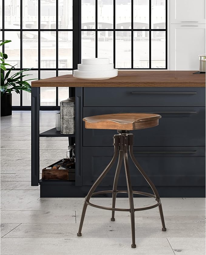 Bar Stool - Silverton Bar Stool with Open Lattice - Hillsdale Furniture - 4734-830, Brown