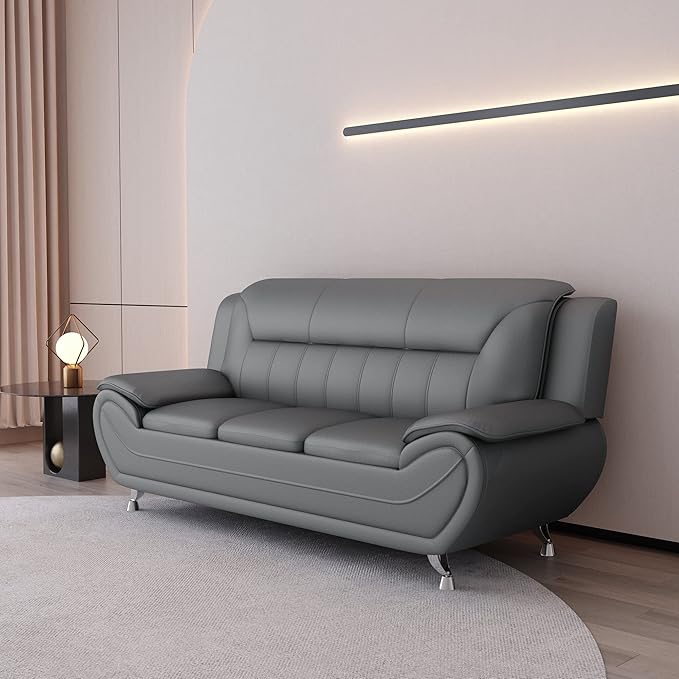 Container Furniture Direct Michael Sofa And Loveseat Gray