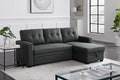 Devion Furniture Philly 4-in-1 Convertible L Shaped Couch with Pull Out Bed and Storage, Sectional Sleeper Sofa with Reversible Chaise for Living Room, Apartment, Bedroom, Office