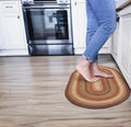 Gingerbread Brown Jute Braided Oval Rugs, 16x24 - Warm Country Decor, Perfect for Laundry Rooms, Bathrooms and Entryways - Durable and Easy to Clean