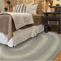 Grey Cloud Jute Braided Oval Rug, 4x6' - Grey, Warm Farmhouse Country Decor, Perfect for Bedrooms, Kitchens and Large Entryways - Pet Friendly, Reversible and Easy to Clean