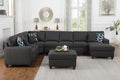 Leio Sectional Modular Sofa with Ottoman for Living Room, Apartment, Bedroom, Office, Dorm