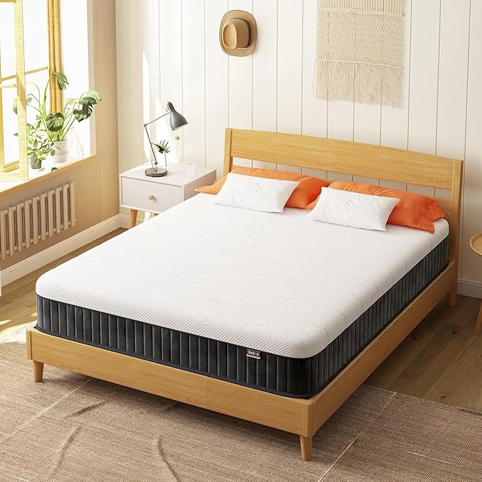 Firm Double Mattress, 12 Inch Memory Foam Full Size Mattress, Full Bed Mattress in a Box,Pressure Relief & Firm Mattress Double Size