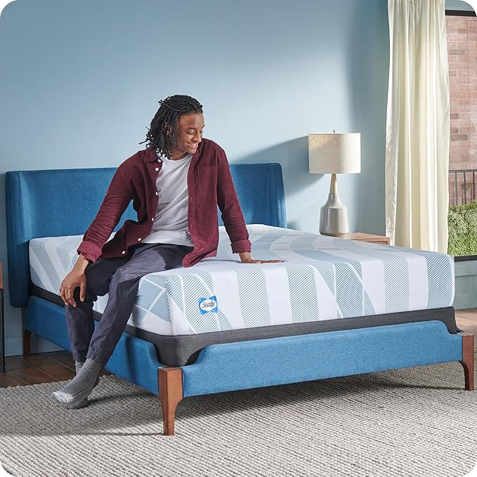 Sealy Dreamlife 10” Foam Mattress-in-a-Box, California King, SealyComfort Gel Memory Foam, Surface-Guard Technology, 10 Year Limited Warranty, Made in The USA