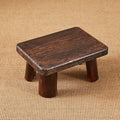 Wooden Stool, Rectangular Bedside Step Stool, Step Ladder for Kitchen & Bathroom, Foot Rest Stool Under Desk, Super Sturdy Hold Up to 500 LBS