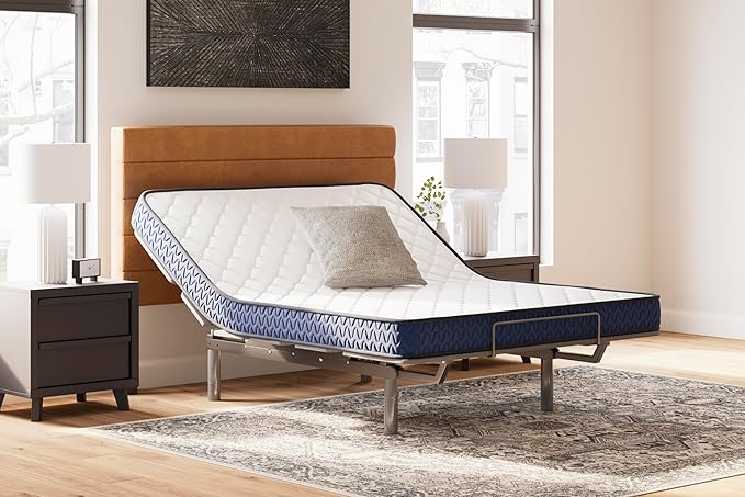 Signature Design by Ashley Queen Size Medium Firm 6 Inch Memory Foam Mattress with Breathable Quilted Cover, Fiberglass Free, Mattress in A Box
