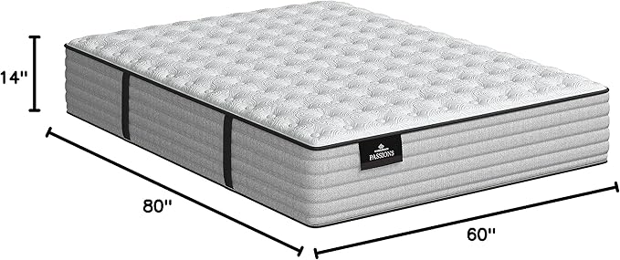 Kingsdown Passions Aspiration 14" Firm Hybrid Mattress, Queen, Tan