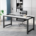 Tribesigns 70.8”Executive Desk, Large Office Computer Desk with Thicken Frame, Modern Simple Workstation Business Furniture for Home Office, White/Black