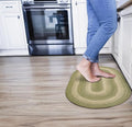 Grassland Country Braided Oval Rugs 16x24 - Braided Green Jute Rug for Kitchen and Entryway
