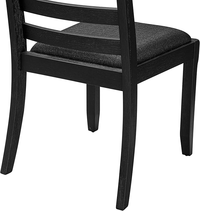 X12X1-006-24 - 13-piece Modern Dining Room Table Set a Rectangular Dining Table and 12 Black Polyester Fabric Stackable Chair, 39x120 Inch, Wire Brushed Black