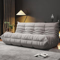 Bean Bag Chairs for Adults, BeanBag Reading Chair Memory Foam Couch 3-Seater, Floor Chair Soft Teddy Material, Comfy Reading Nook Chairs for Bedroom Living Room Office (Grey)