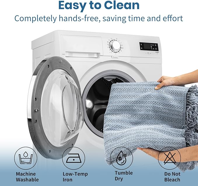 Nobildonna Sofa Cover Washable Soft Thicken Chenille Couch Cover with Tassel,Waterproof Sofa Slipcovers for 2 Cushion Couch,Loveseat,Futon Couch Furniture Protector Pet-Friendly,Dusty Blue 71"x102"