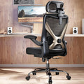 Ergonomic Office Chair-Mesh Computer Desk Chair Comfy, High-Back Gaming Chairs with 3D Headrest & Lumbar Support, Executive Task Chair for Adults, Comfortable for Long Hours