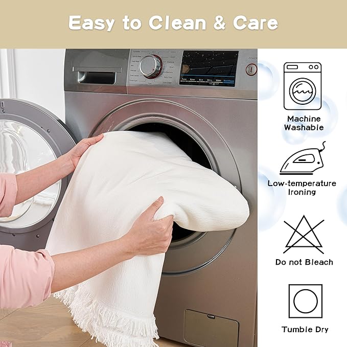 MYSKY HOME Couch Cover for Dogs Washable Couch Covers for 3 Cushion Couch Sofa Super Soft Sofa Slipcover Non Slip Sofa Cover, Chenille Sofa Covers for Dogs, Furniture Protector, 71"x150", White