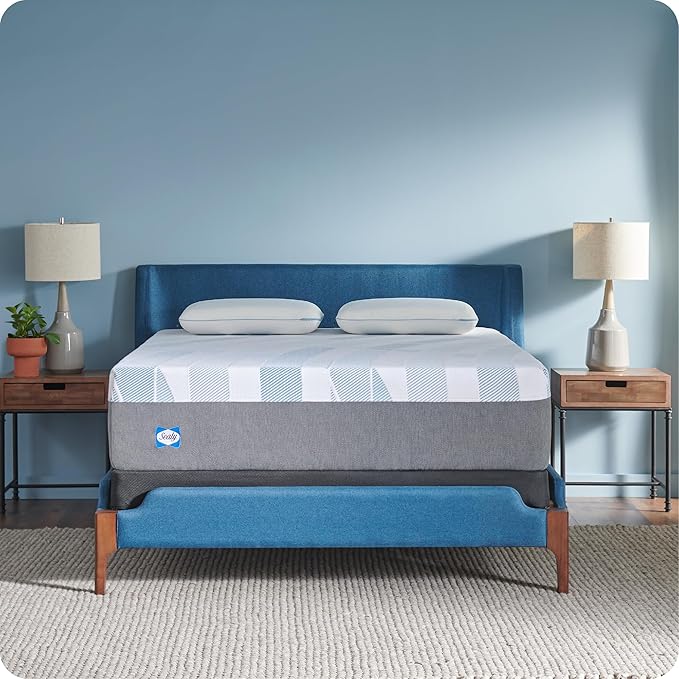 Sealy Dreamlife 14” Hybrid Mattress-in-a-Box, Twin, SealyComfort Gel Memory Foam, SealyResponsive Encased Coils, Machine Washable Cover