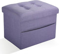 Ottoman Storage Ottoman Foot Rest Stool Foldable Bench with Storage Student Dormitory Bedroom and Entryway 17 X 13 X 13