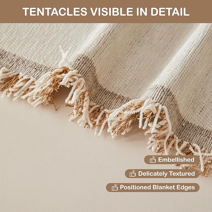STACYPIK Boho Arched Pattern Sofa Cover Throw, Washable Chenille Furniture Protector for 2 Seater Sofa, Anti Scratch Couch Cover for Dogs Cats, Pet Proof Loveseat Slipcovers Throw Blanket-71X118IN