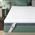 2 Inch Dorm Mattress Topper Twin Size, Memory Foam Mattress Topper for Back Pain Relief, Dorm Room Bed Topper with 2-Sided Breathable Cover, Ergonomic 5-Zone Design, Dorm Room Essentials
