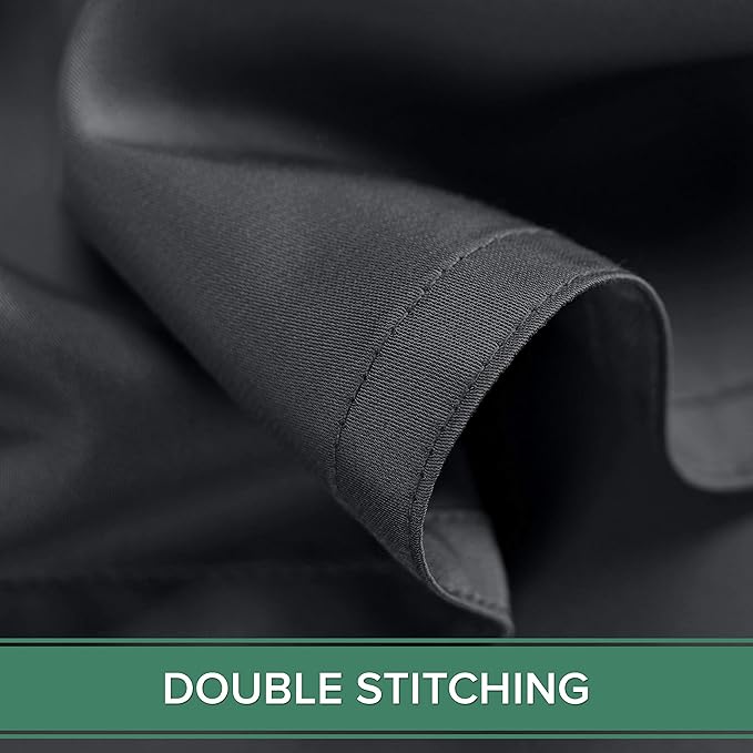 Split King Sheets by Pure Bamboo, Genuine 100% Organic Viscose Derived from Bamboo Bed Sheet Set, Soft & Cooling, Double Stitching *Not for Split Top (Split King, Charcoal)