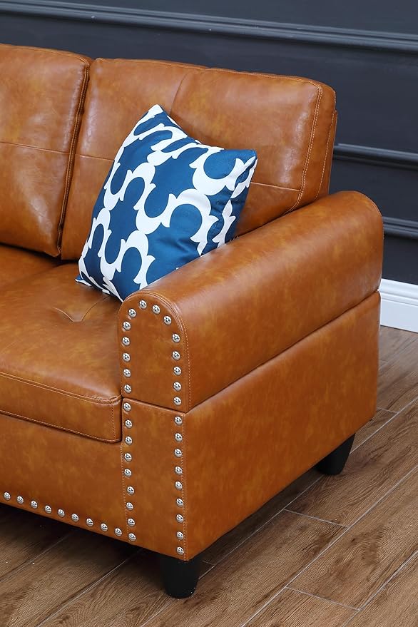 Halibur Sectional Sofa or Couch for Living Room, Apartment, Bedroom, Office