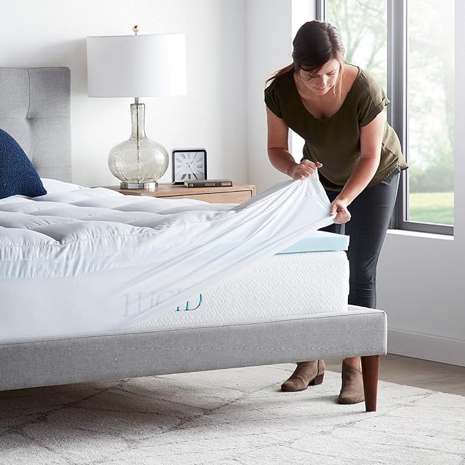 Linenspa Dorm Room Essentials 14 Inch Microfiber Ruffle Bed Skirt - Wrinkle and Fade Resistant - Easy Use Ruffle Bed Skirt, Dorm Room Essentials, White