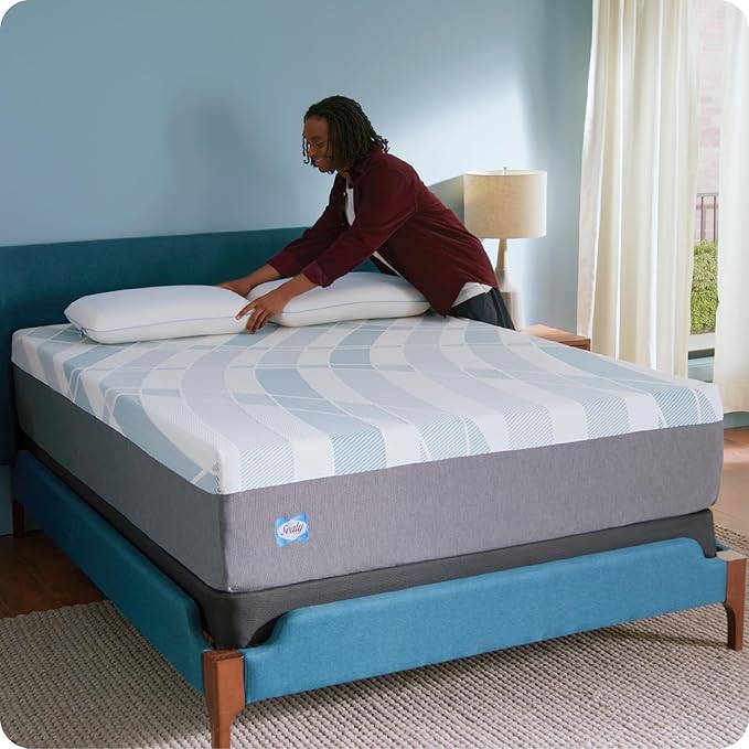 Sealy Dreamlife 14” Foam Mattress-in-a-Box, California King, SealyComfort Gel Memory Foam, SealySupport Transition Foam, Machine Washable Cover