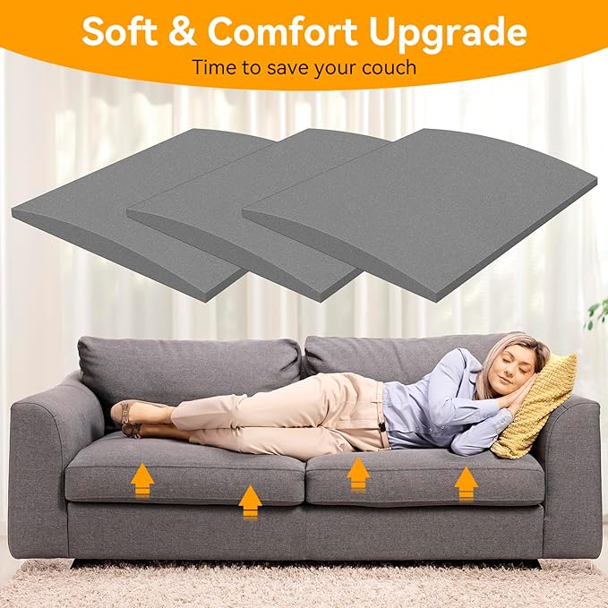 Couch Supports for Sagging Cushions Couch Supporter for Under The Cushions High Density Foam 24 “X 20” Furniture Seat Sagging Repair Set of 2