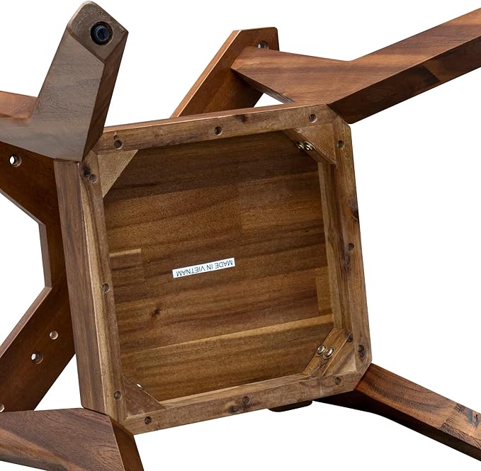 I58-0N-TP - A Wood Kitchen Table with a Round Tabletop and Stylish Pedestal, Antique Walnut Finish.