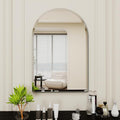 Arched Bathroom Mirror, 32X40 inch Arched Frameless Mirror, Arch Wall Mirror，Frameless Mirrors for Bathroom,Beveled Bathroom Mirror.