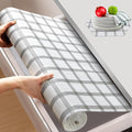 Beautysaid Shelf and Drawer Liner for Kitchen Cabinet, Non Adhesive Non Slip Shelf Paper Waterproof Washable Thickened for Dresser Pantry Shelve Bathroom Protector Liner(Plaid,18 in x 10 FT)