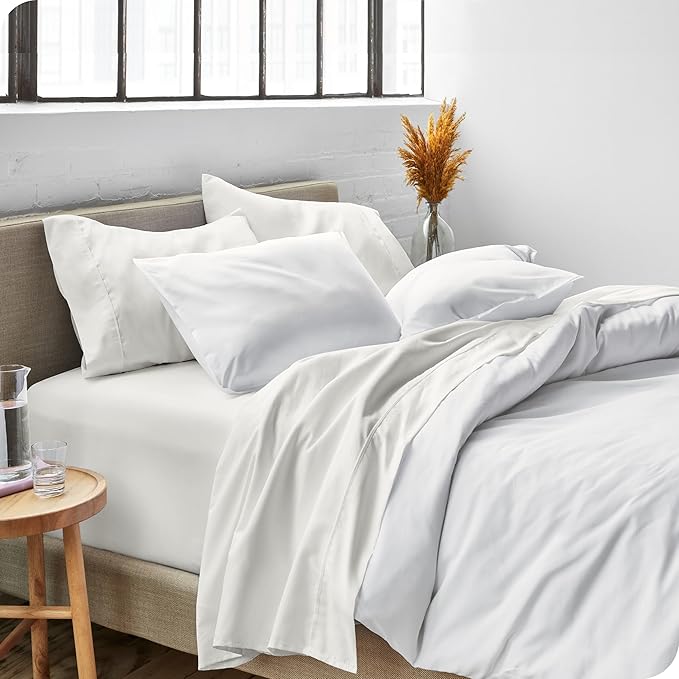 Bare Home Split King Sheet Set - 1800 Ultra-Soft Microfiber Bed Sheets - Double Brushed - Deep Pockets - Easy Fit - 5 Piece Set - Bed Sheets & Pillowcases (Split King, Cream)